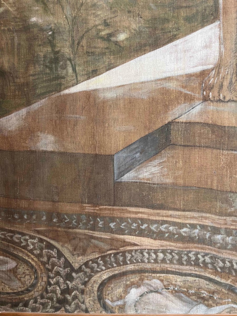 GRANDE DIPINTO NEOCLASSICO FINE XVIII SECOLO -photo-4