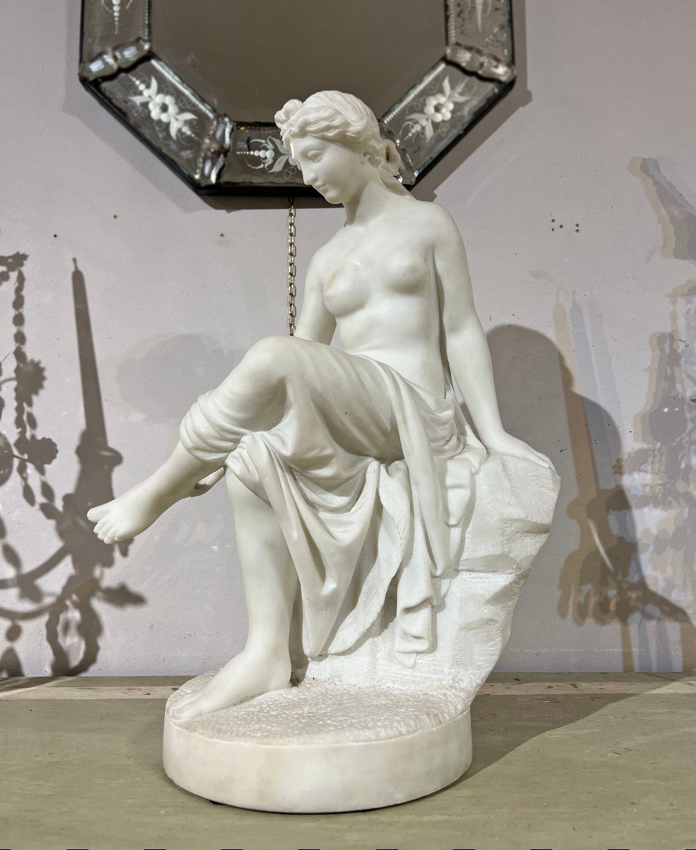 SCULTURA DI VENERE BAGNANTE META’ XIX SECOLO -photo-4