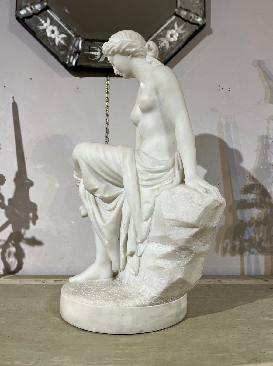 SCULTURA DI VENERE BAGNANTE META’ XIX SECOLO -photo-1