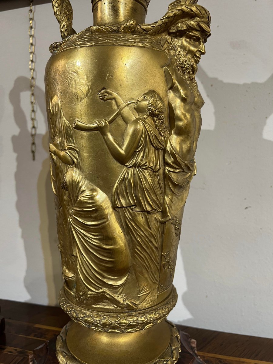 COPPIA DI VASI BARBEDIENNE IN BRONZO PRIMA META’ XIX SECOLO -photo-3
