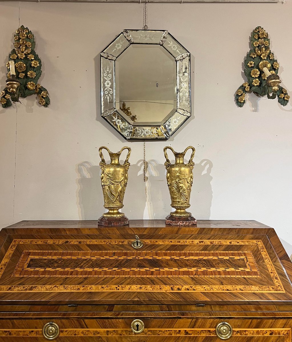COPPIA DI VASI BARBEDIENNE IN BRONZO PRIMA META’ XIX SECOLO -photo-7