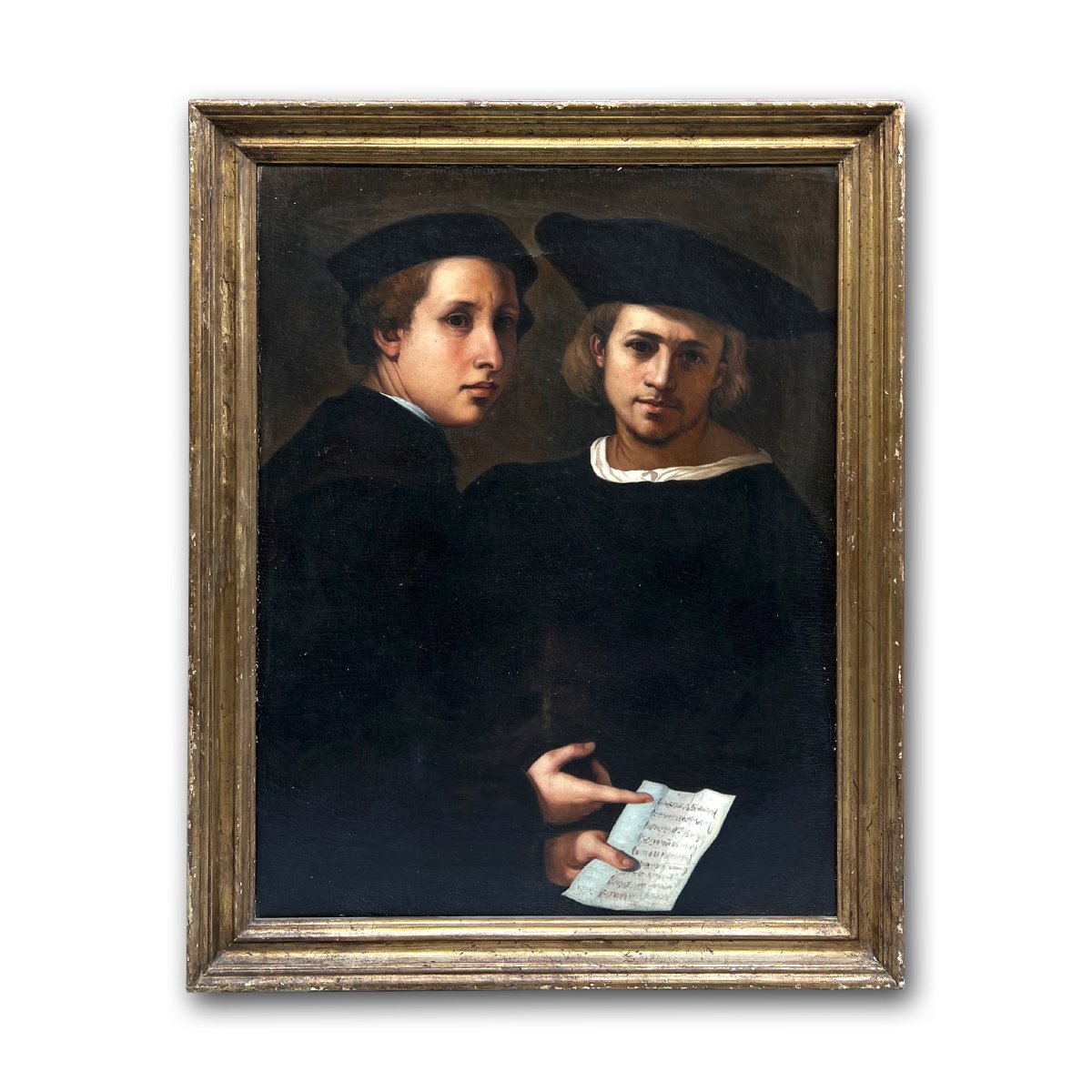 RITRATTO DI DUE AMICI FINE XVIII SECOLO 