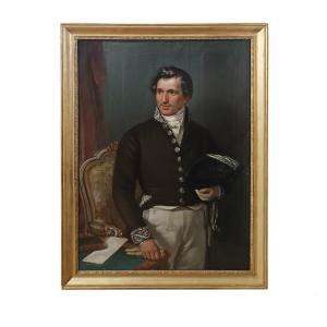 RITRATTO DI GENTILUOMO IN DIVISA PRIMO XIX SECOLO