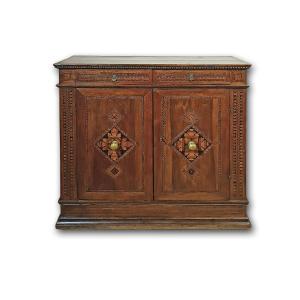 CREDENZA RINASCIMENTALE INTARSIATA INIZIO XVI SECOLO