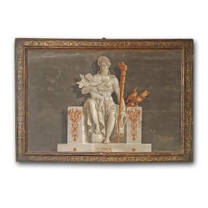 PAPIER PEINT NEOCLASSICO CON VENERE SECONDA META’ XVIII SECOLO 