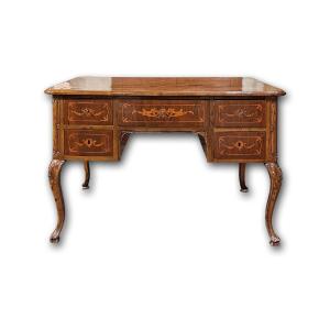 SCRITTOIO DA CENTRO CON INTARSI LUIGI XV META’ XVIII SECOLO