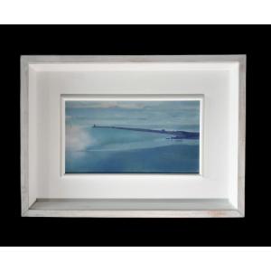 Stapleton Rosé (ireland 1951) - "8am Dublin Port" - Oil On Panel