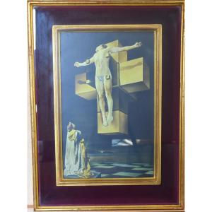 Salvador Dalí – Crucifixion (corpus Hypercubus) – Framed Reproduction, Circa 1950–60