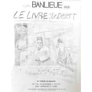 Stéphane Mandelbaum (1961–1986) The Book: The Desert, 1984 - Original Exhibition Poster 