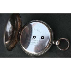 19th Century Antiquity. Century Jw Benson Prince Of Wales Silver Pocket Watch