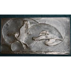 Italian Copper Wall Panel From Studio Cellini, 1950s