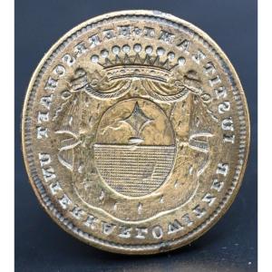 Stamp Seal With Important Blazon Coat Of Arms