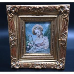 XIX Century Painted Miniature