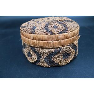 Rare Kuba Bushongo Basket, Dr Congo