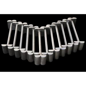 12 Knife Rests, Art Deco, Silver