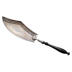 Fish Serving Shovel In Sterling Silver, Early 19th Century