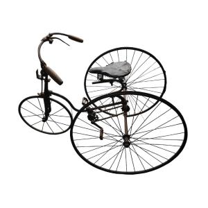 Rare 19th Century Tricycle, In Wrought Iron