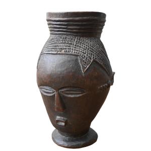 African Wooden Cup Kingdom Of Kuba, Dr Congo