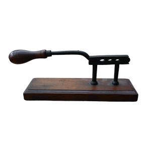 19th Century Wrought Iron Pharmacy Cork Stopper Press