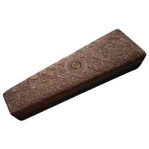 Indian Carved Wooden Storage Box For Fans