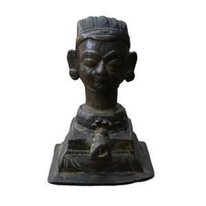 Bronze Statue Of Shiva Mukhalinga, India, 17th Century