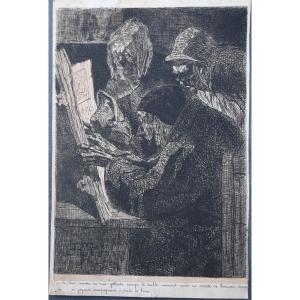 Félicien Rops, Drypoint Engraving