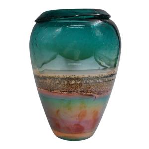 Murano - Vintage Glass Vase, 2nd Half Of 20th Century