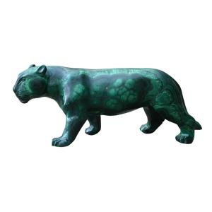Statuette Carved In Malachite, Circa 1950