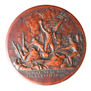 Snuffbox, Box, Pressed Wood Representing The Battle Of Paris Of March 30, 1814