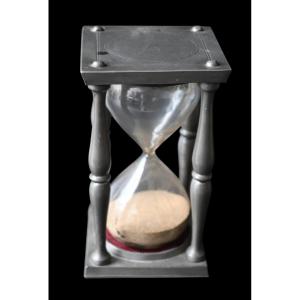  Pewter Hourglass