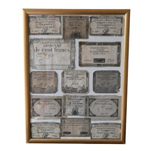 Collection Of Assignats Revolutionary Currencies