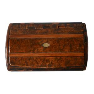 Wooden And Tortoiseshell Snuffbox, 19th Century