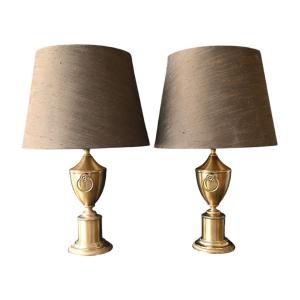 Pair Of Lamps, Hollywood Regency, Mid-20th Century
