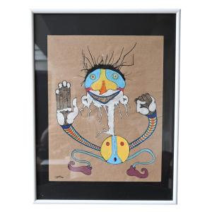 Dutch/belgian Mixed Technique Painting Signed And Dated 2009