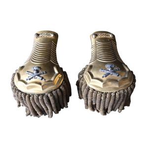 French Artillery Officer's Epaulettes, Mid-late 19th Century