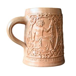 Rare Stoneware Beer Jug From Raeren, Circa 1680–1720