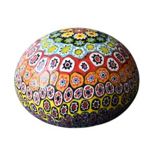 Millefiori Glass Paperweight – Murano, Attributed To Fratelli Toso – Circa 1950–1970