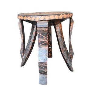 African Prestige Stool – Zambia (bemba/lunda), Mid-20th Century