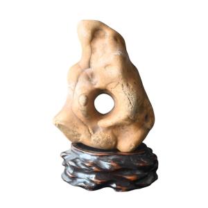 Dream Stone On Wooden Base