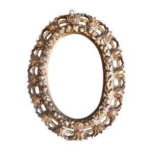 Oval Giltwood Frame, Italian Baroque, 17th Century