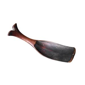 Tribal Wooden Spoon – Philippines, Early 20th Century, Whale Tail Motif