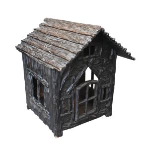 Antique Black Forest Hand-carved Wooden Indoor Pet House, Circa 1880–1910  