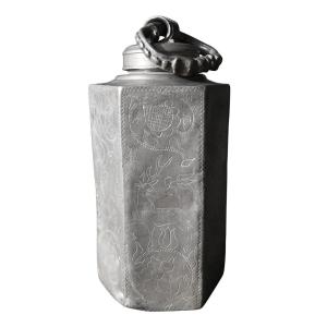Pewter Tea Caddy – Southern Germany, Nuremberg Style, Late 17th Century