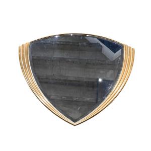 Hollywood Regency – Large Belgian Design Brass Mirror, 1970s
