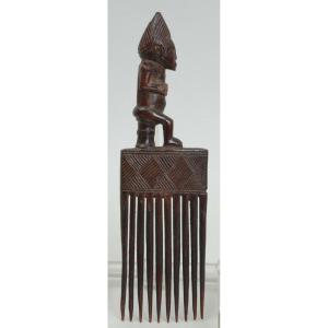 Old Tribal Comb From Chokwe/tshokwe Or Lwena, Dr Congo