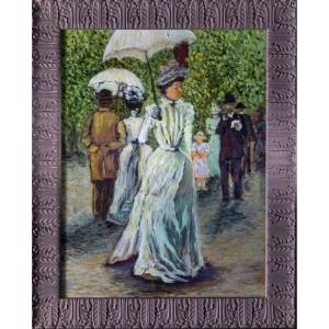 Impressionist School: Woman With A Parasol