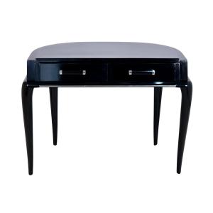 Semi-circular Desk In Black