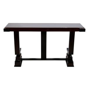 Mahogany Console, Original Art Deco High-gloss Lacquer, France, 1930s