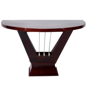 Art Deco Semicircular Console, France, 1930s