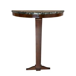 Semicircular Art Deco Console, Hand-polished Shellac